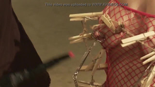 Hardcore and painful BDSM domination with oral sex

