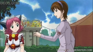 BDSM dildo fuck and anime maid getting boned
